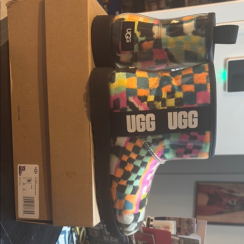 UGG Colorful Checkered Boots